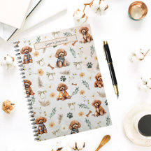 Whimsy Poodle Pizzazz-Notebook