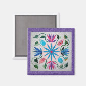 Whimsy Quilt Magnet (Vorderseite/Rückseite)