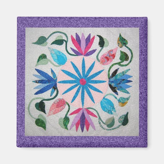 Whimsy Quilt Magnet (Vorne)