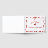 Whimsy Red She is the Cherry on Top Brautparty Gästebuch (Voll)