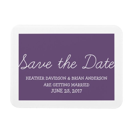 Whimsy Save the Date Magnet, Lila Magnet (Horizontal)