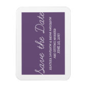 Whimsy Save the Date Magnet, Lila Magnet (Vertikal)