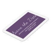 Whimsy Save the Date Magnet, Lila Magnet (Linke Seite)