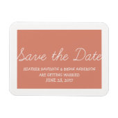 Whimsy Save the Date Magnet, Orange Magnet (Horizontal)