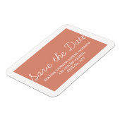 Whimsy Save the Date Magnet, Orange Magnet (Linke Seite)