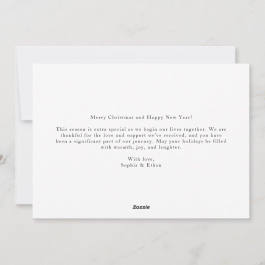 Whimsy Script Merry und Verheiratete Weihnachten 3 (Rückseite)