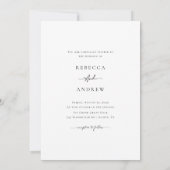 Whimsy Script Modernes Minimal Beach Foto Hochzeit Einladung (Rückseite)