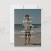 Whimsy-Skript jedes Foto-Overlay für jedes Alter 2 Einladung (Vorderseite)