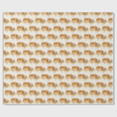 Whimsy sloth und niedliche Babyfarbe Geschenkpapier (Flach)