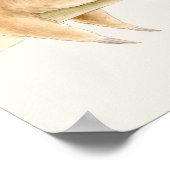 Whimsy sloth und niedliche Babyfarbe Poster (Ecke)