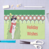 Whimsy Snowman Accented Seidenpapier (Handwerk)