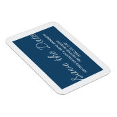 Whimsy speichern Sie das Date Magnet, blau Magnet (Rechte Seite)