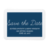 Whimsy speichern Sie das Date Magnet, blau Magnet (Horizontal)