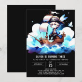 Whimsy Template Pirate Einladung (Vorne/Hinten)