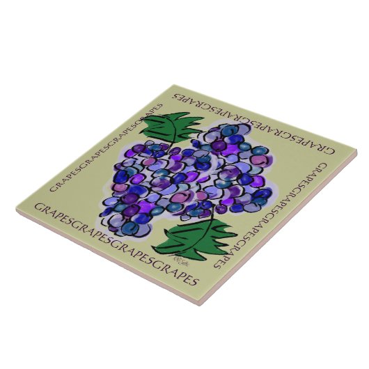 Whimsy Trauben Fliese (Seite)