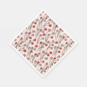 Whimsy Tulips Red Pink Serviette (Ecke)