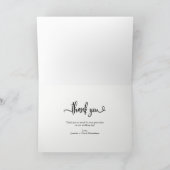 Whimsy und Charm | Hochzeitsdanken mit Foto Dankeskarte (Innenseite)