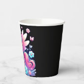 Whimsy Unicorn Babydusche Pappbecher (Links)