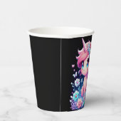 Whimsy Unicorn Babydusche Pappbecher (Rechts)