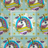 Whimsy Unicorn Fabric Stoff (Kachel)