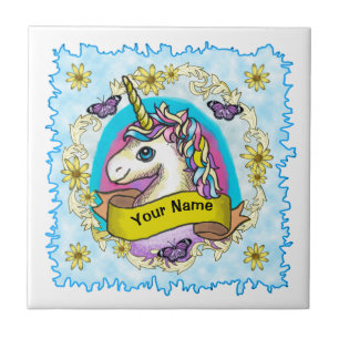 Whimsy Unicorn Fliese