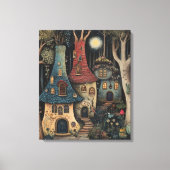 Whimsy-verzauberter Wald Leinwanddruck (Vorderseite)