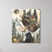 Whimsy-verzauberter Wald Leinwanddruck (Vorderseite)