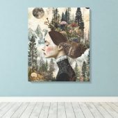 Whimsy-verzauberter Wald Leinwanddruck (Insitu (Holzboden))