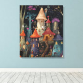 Whimsy-verzauberter Wald Leinwanddruck (Insitu (Holzboden))