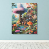 Whimsy-verzauberter Wald Leinwanddruck (Insitu (Holzboden))