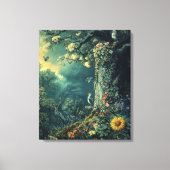 Whimsy-verzauberter Wald Leinwanddruck (Vorderseite)