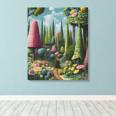 Whimsy-verzauberter Wald Leinwanddruck (Insitu (Holzboden))
