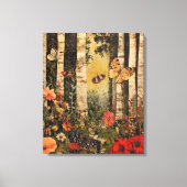 Whimsy-verzauberter Wald Leinwanddruck (Vorderseite)