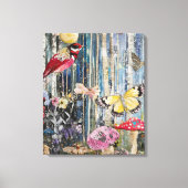 Whimsy-verzauberter Wald Leinwanddruck (Vorderseite)