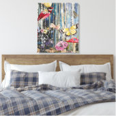 Whimsy-verzauberter Wald Leinwanddruck (Insitu (Schlafzimmer))