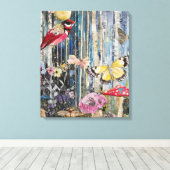 Whimsy-verzauberter Wald Leinwanddruck (Insitu (Holzboden))