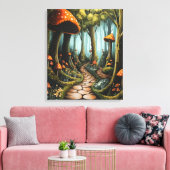 Whimsy-verzauberter Wald Leinwanddruck (Insitu (Wohnzimmer))