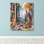 Whimsy-verzauberter Wald Leinwanddruck (Insitu (Holzboden))