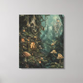 Whimsy-verzauberter Wald Leinwanddruck (Vorderseite)