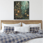 Whimsy-verzauberter Wald Leinwanddruck (Insitu (Schlafzimmer))