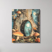 Whimsy-verzauberter Wald Leinwanddruck (Vorderseite)