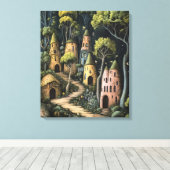 Whimsy-verzauberter Wald Leinwanddruck (Insitu (Holzboden))