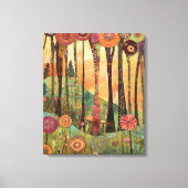 Whimsy-verzauberter Wald Leinwanddruck (Vorderseite)