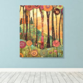 Whimsy-verzauberter Wald Leinwanddruck (Insitu (Holzboden))