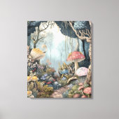 Whimsy-verzauberter Wald Leinwanddruck (Vorderseite)