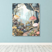 Whimsy-verzauberter Wald Leinwanddruck (Insitu (Holzboden))