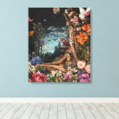 Whimsy-verzauberter Wald Leinwanddruck (Insitu (Holzboden))