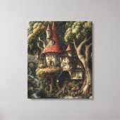 Whimsy-verzauberter Wald Leinwanddruck (Vorderseite)