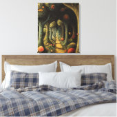 Whimsy-verzauberter Wald Leinwanddruck (Insitu (Schlafzimmer))