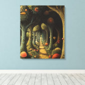 Whimsy-verzauberter Wald Leinwanddruck (Insitu (Holzboden))
